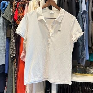 Lacoste White Polo Shirt